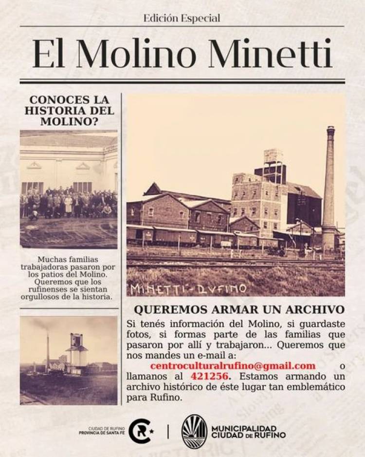 MOLINO MINETTI, CONOCES LA HISTORIA...???