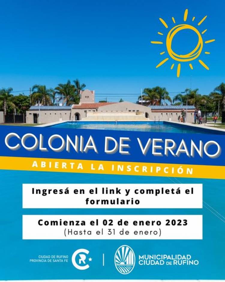 INSCRIPCION A COLONIA DE VACACIONES 2023