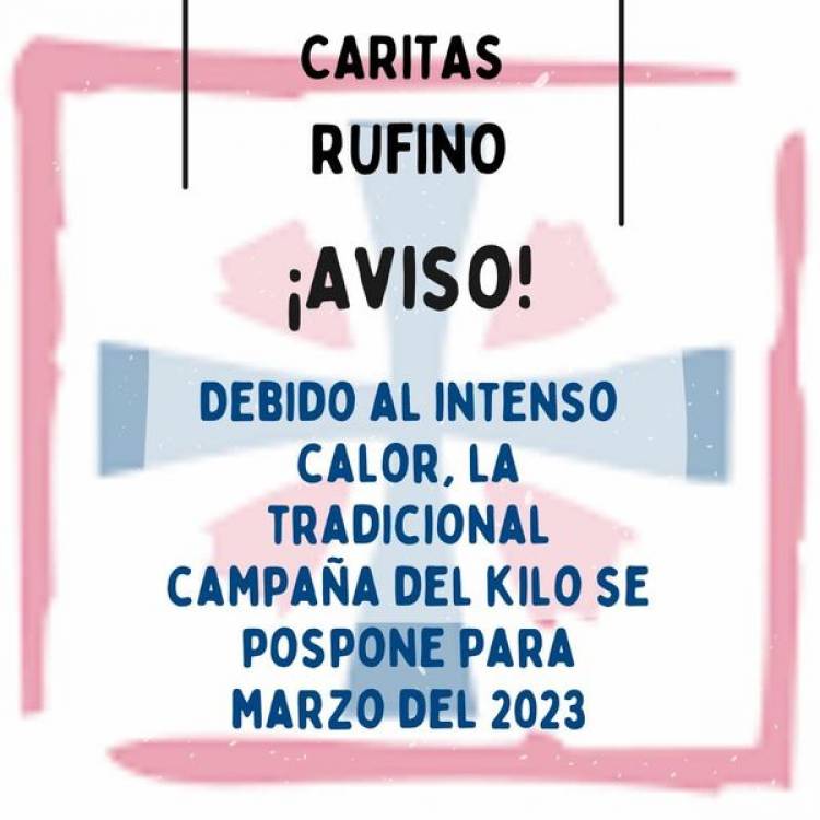 CARITAS, AVISO IMPORTANTE...!!!