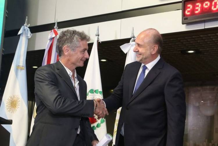 GOBERNADOR OMAR PEROTTI; REMATE DEL 1° LOTE DE SOJA CAMPAÑA 2023/23 BOLSA DE COMERCIO ROSARIO