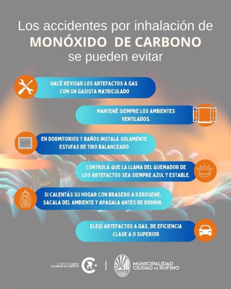 PREVENCION DE ACCIDENTES POR INHALACION DE MONOXIDO DE CARBONO