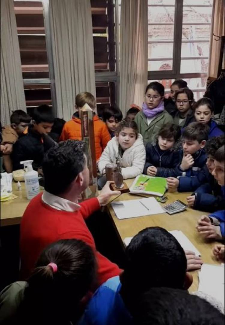 INTENDENTE NATALIO LATTANZI VIVIO EXPERIENCIA CON NIÑOS DE ESCUELA N° 6031