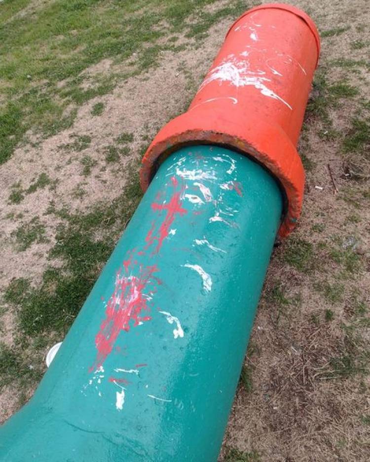 VANDALIZMO EN PLAZOLETA "LA VECINAL"