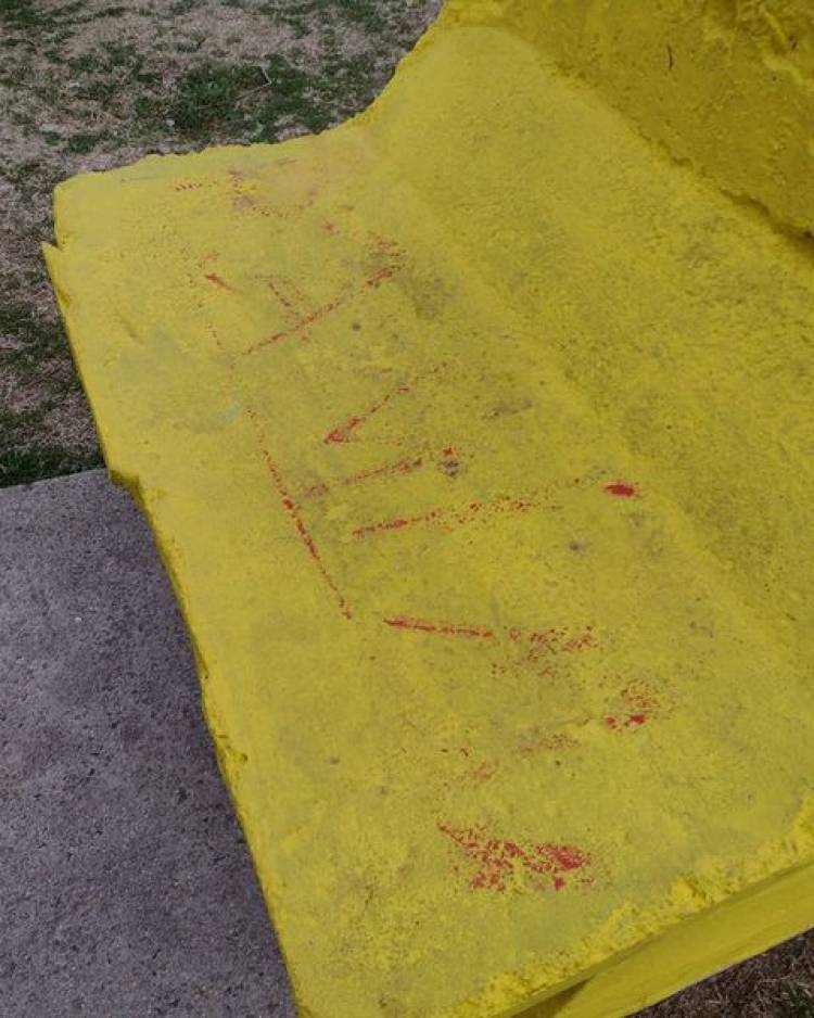 VANDALIZMO EN PLAZOLETA "LA VECINAL"