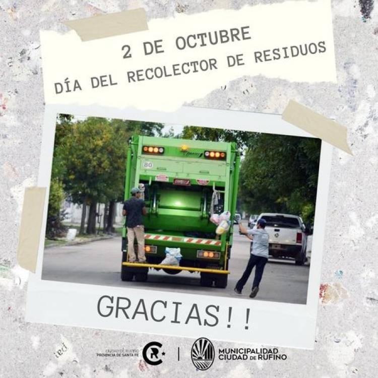 FELIZ DIA DEL RECOLECTOR DE RESIDUOS...!!!
