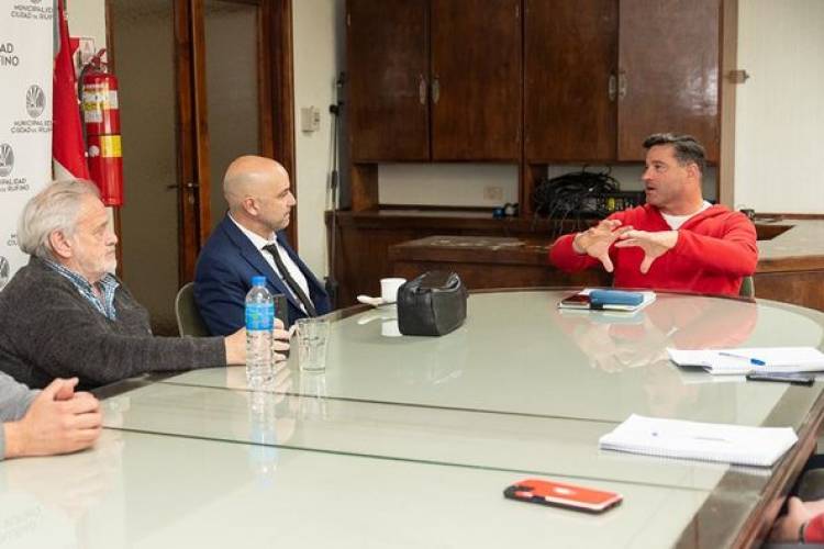 INTENDETE NATALIO LATTANZI CON MINISTRO DE SEGURIDAD DE LA PROVINCIA DE SANTA FE