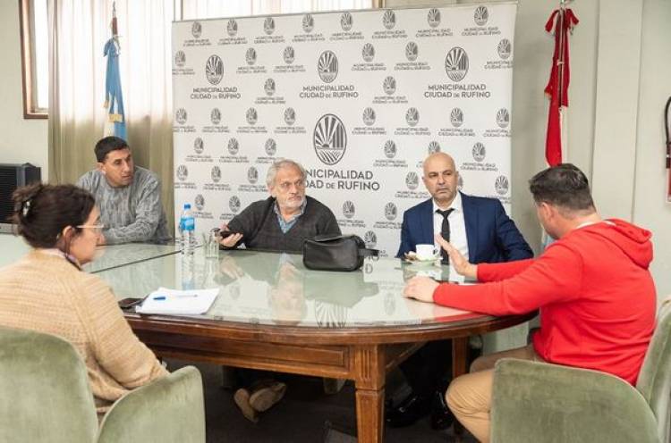 INTENDETE NATALIO LATTANZI CON MINISTRO DE SEGURIDAD DE LA PROVINCIA DE SANTA FE