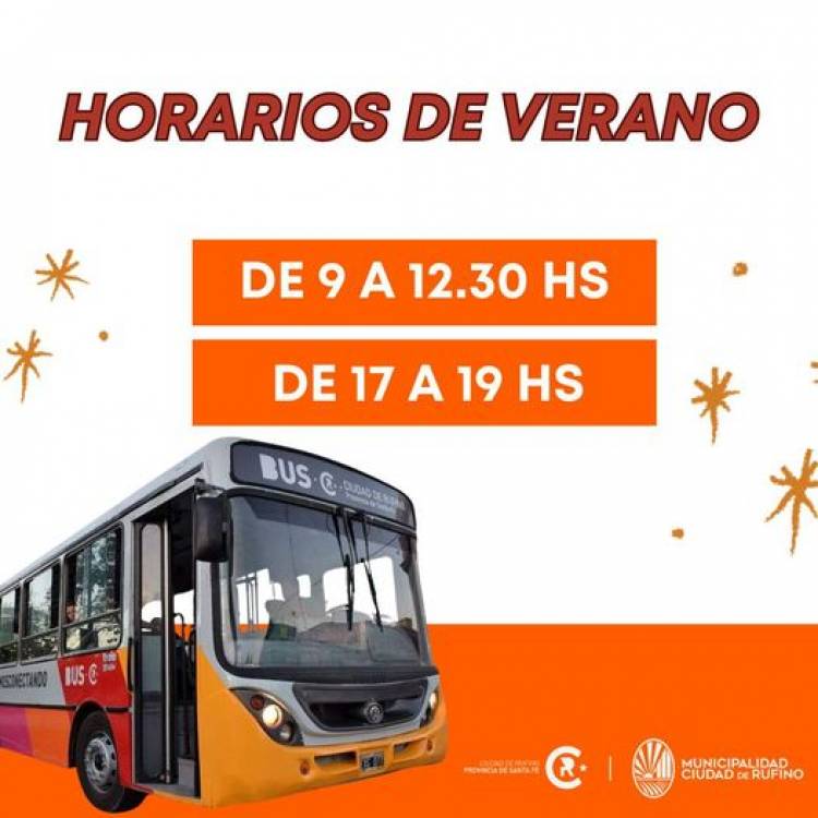 NUEVO HORARIO DE COLECTIVO