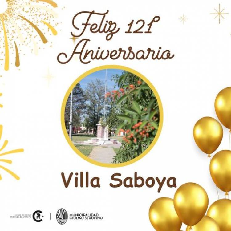 FELIZ CUMPLEAÑOS VILLA SABOYA...!!!