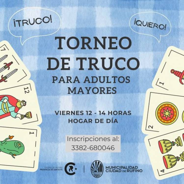 TORNEO DE TRUCO PARA ADULTOS MAYORES