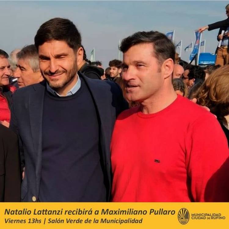 INTENDENTE NATALIO LATTANZI RECIBIRA AL GOBERNADOR MAXIMILIANO PULLARO