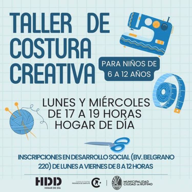 ARRANCAMOS EN AGOSTO...!!! TALLER DE COSTURA CREATIVA PARA NIÑOS.