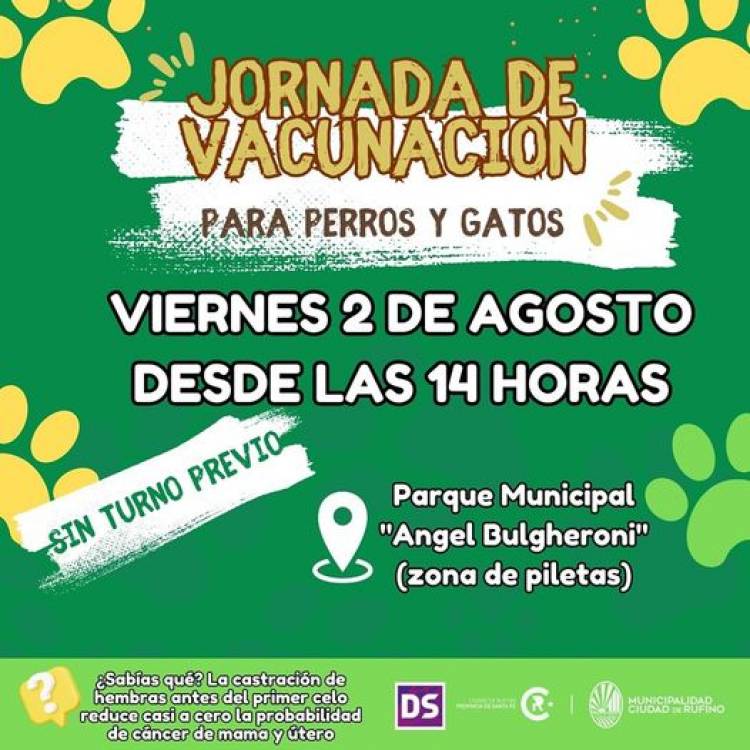 VACUNACION ANTIRRABICA GRATUITA