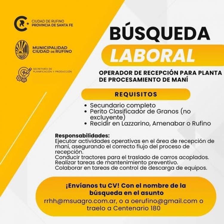 IMPORTANTE- BUSQUEDA LABORAL