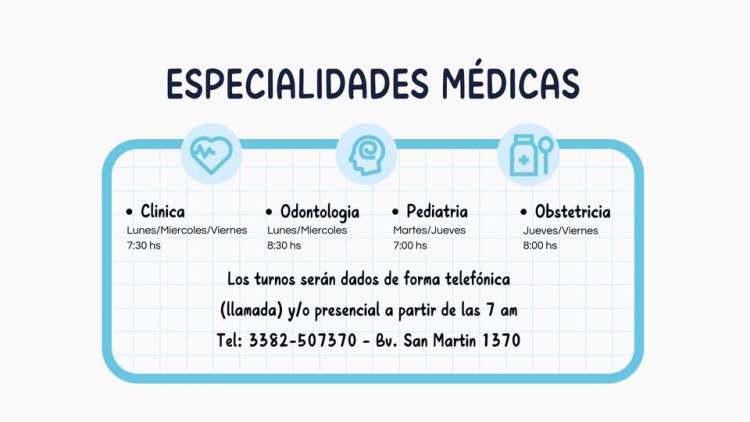 ESPECIALIDADES MADICAS EN CAPS RUFINO 80