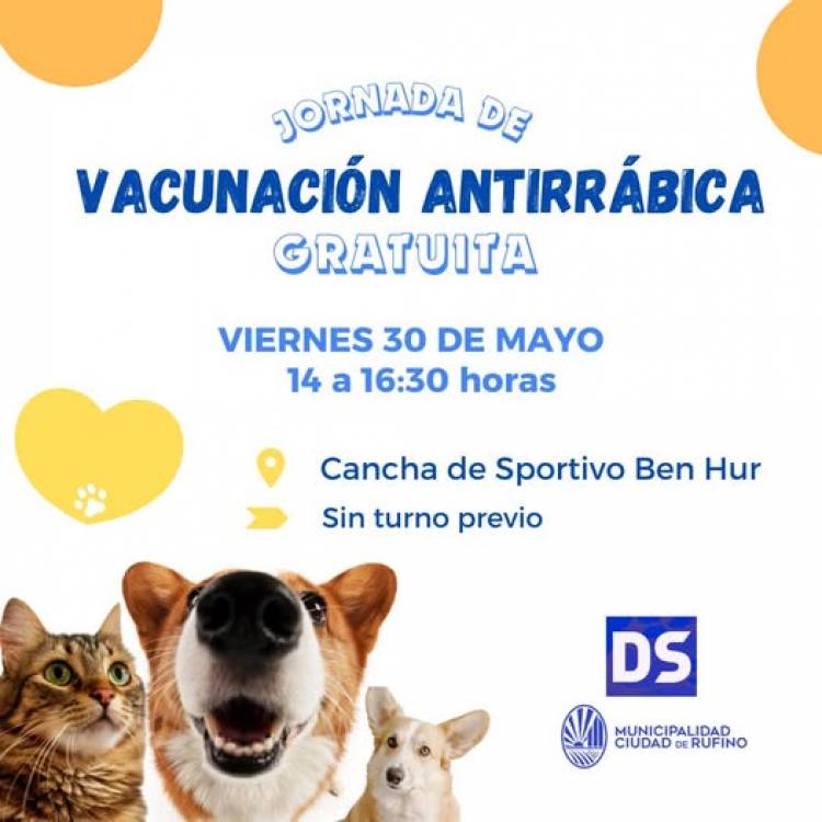 VACUNACION GRATUITA PARA PERROS Y GASTOS