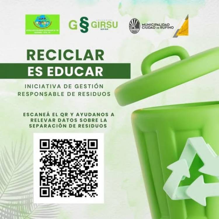 PLANTA DE RECICLADO DE RUFINO: ENTRE TODOS PODEMOS