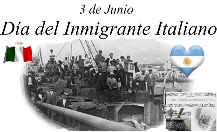 3 DE JUNIO: DIA DEL INMIGRANTE ITALIANO