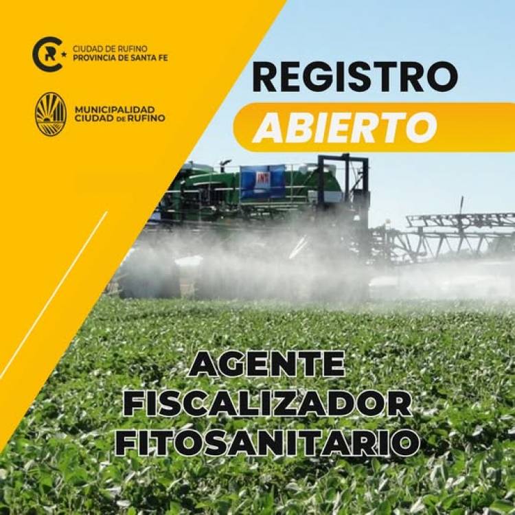 REGISTRO DE CANDIDATOS PARA FISCALIZADOS DE APLICACIONES FITOSANITARIAS