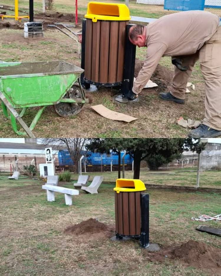 AVANZAN LOS TRABAJOS EN PLAZA "ANTONIO CARRIZO"
