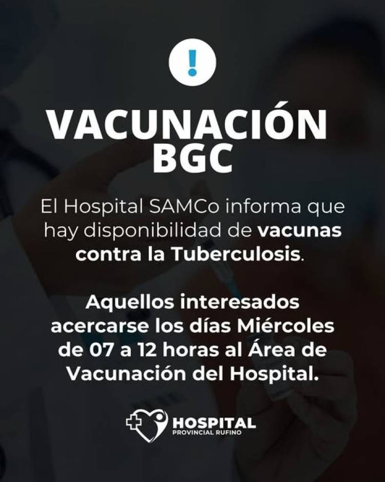 HOSPITAL SAMCO: VACUNACION BCG