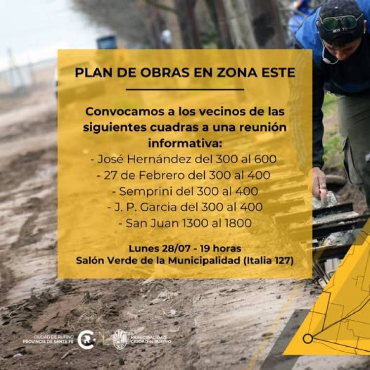 CONVOCATORIA A VECINOS DE ZONA ESTE