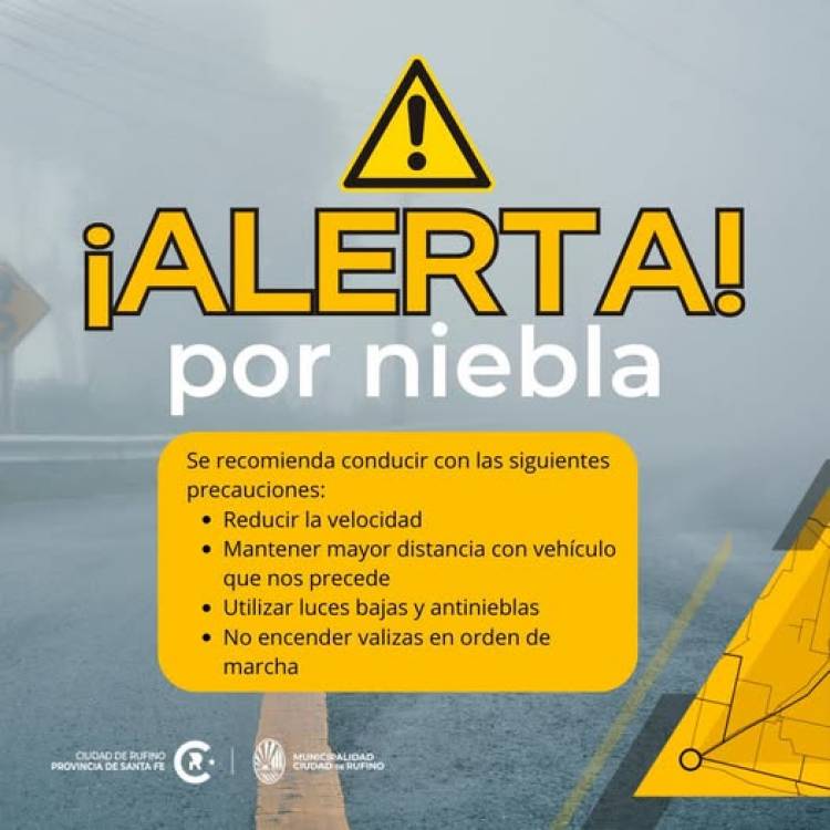 ALERTA POR NIEBLA