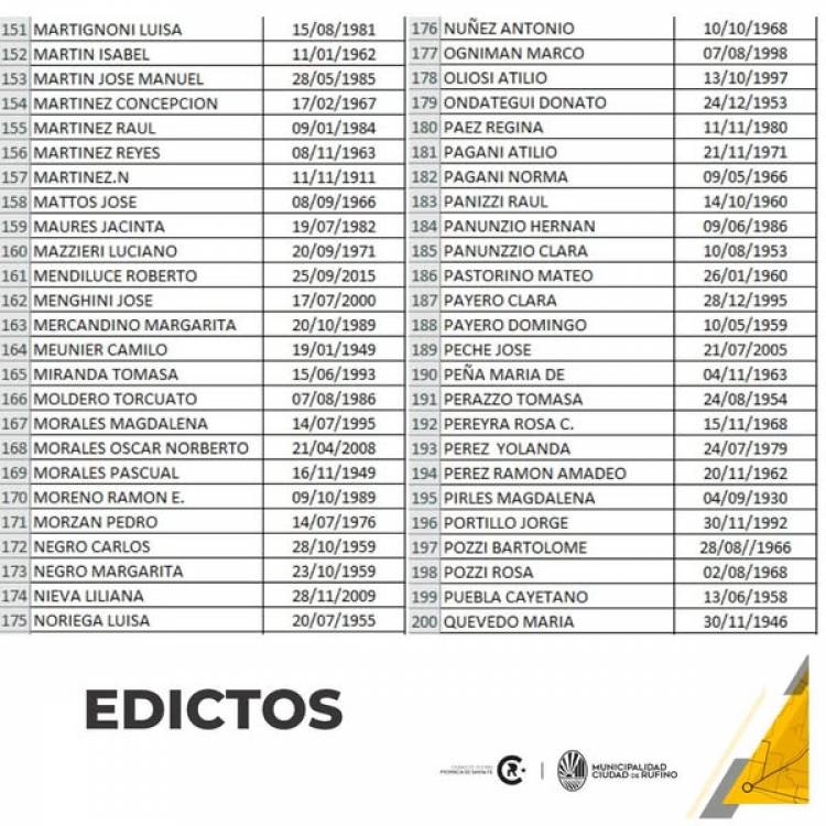 EDICTO
