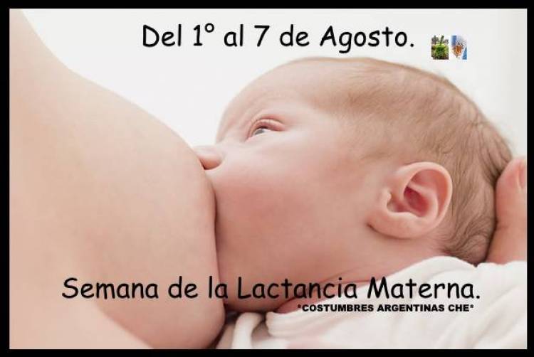 DEL 1 AL 7 DE AGOSTO SEMANA MUNDIAL DE LA LACTANCIA MATERNA