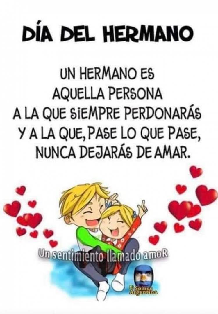 5 DE SETIEMBRE: DIA DEL HERMANO