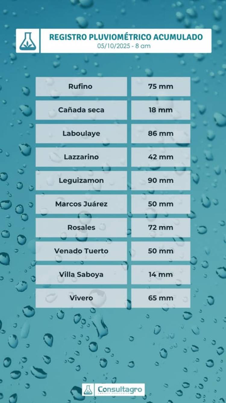REGISTRO PLUVIOMETRICO ZONAL