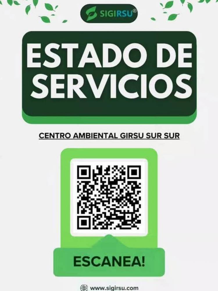 PLANTA DE RECICLADO RUFINO: ESTADO DE SERVICIOS