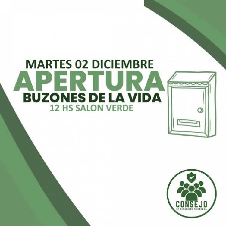 DECIMA TERCERA APERTURA BUZON DE LA VIDA