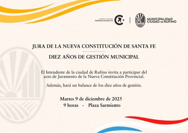 JURA DE LA CONSTITUCION Y 10 AÑOS  DE GESTION