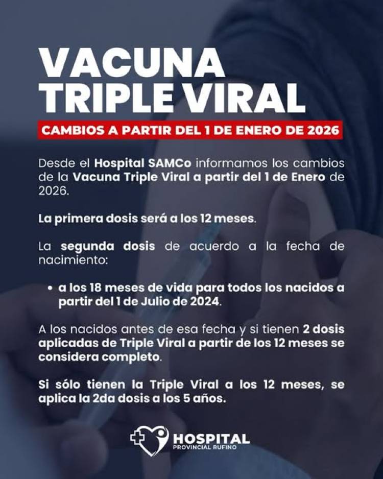SAMCO RUFINO: VACUNA TRIPLE VIRAL