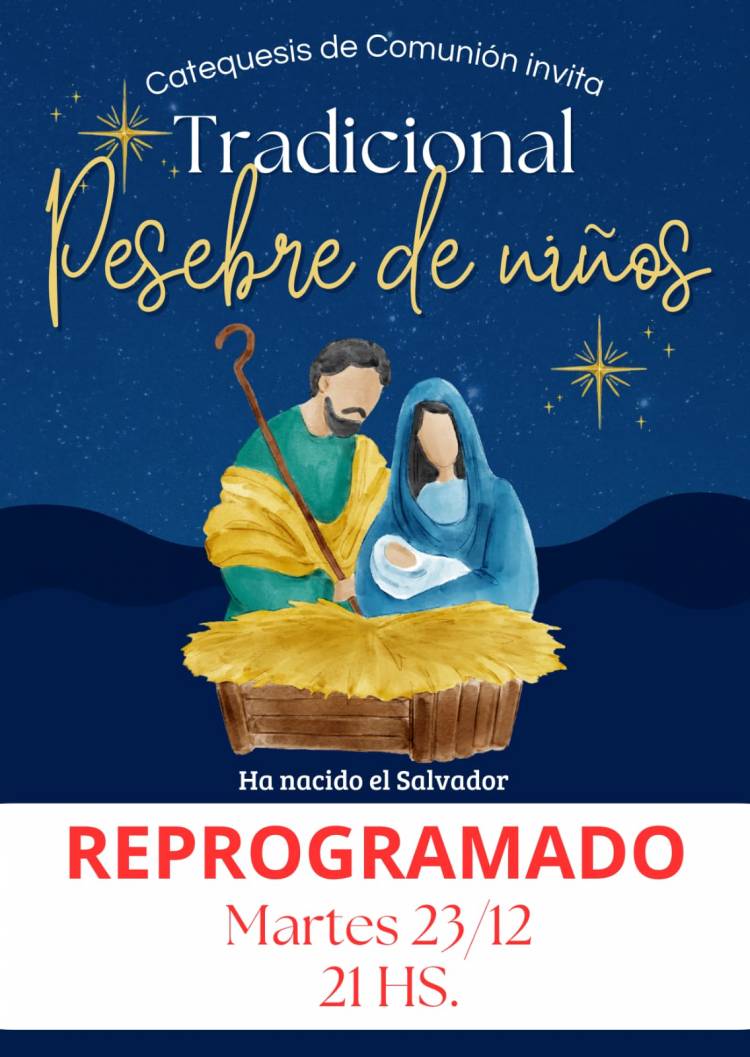 PESEBRE DE NIÑOS (REPROGRAMADO)
