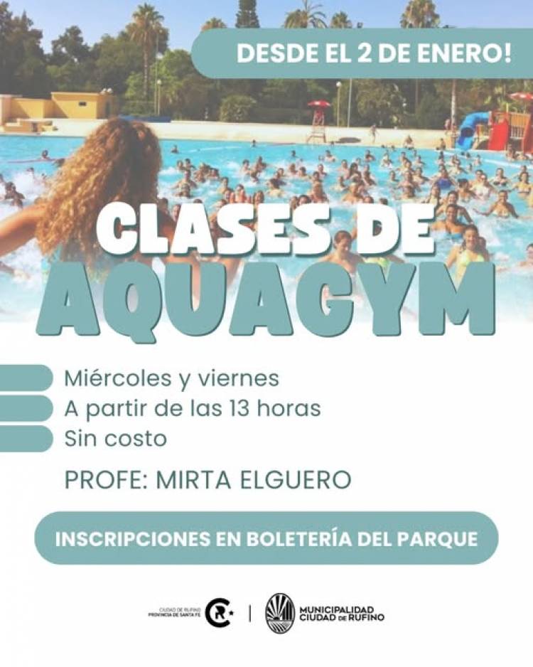 SUMATE A LAS CLASES DE AQUAGYM...!!!