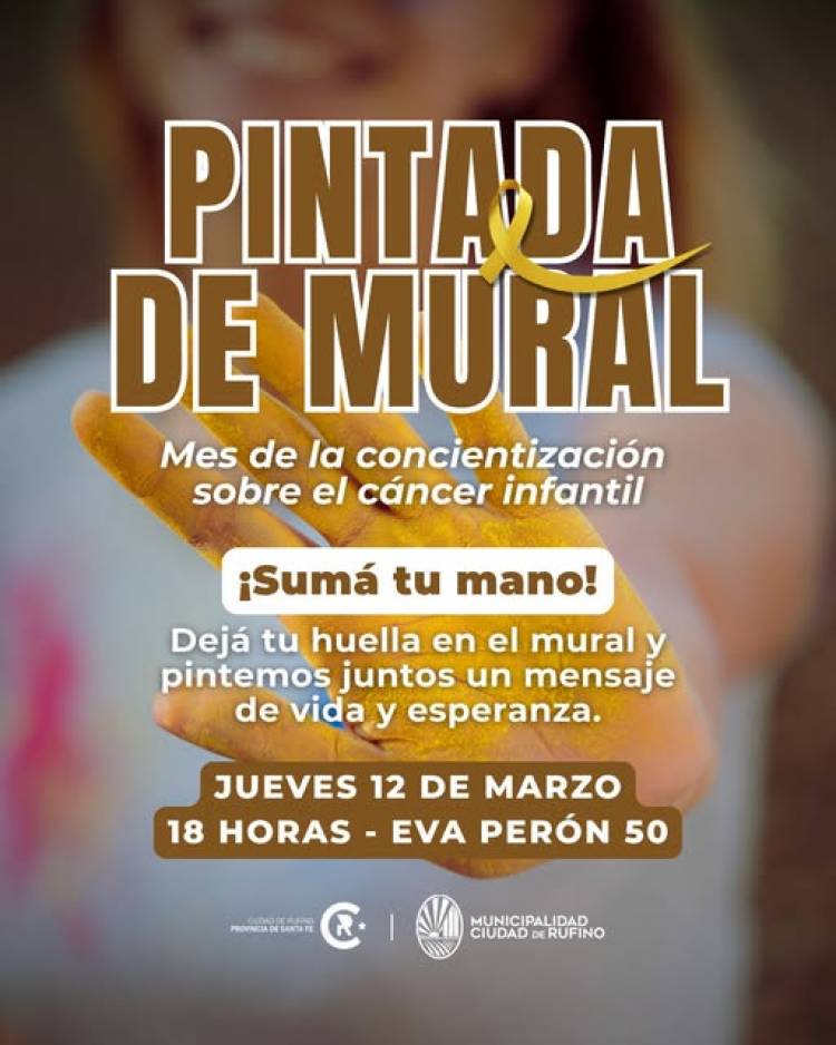 MURAL POR EL MES DEL CANCER INFANTIL