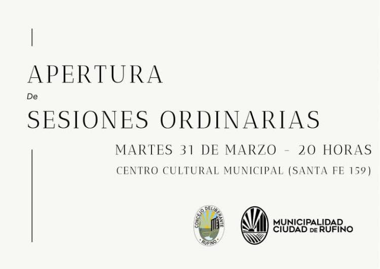 EL INTENDENTE  INAUGURA LAS SESIONES ORDINARIAS