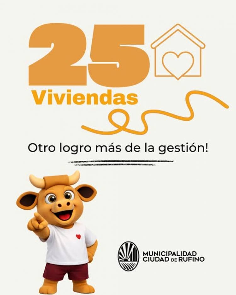 VIVIENDAS PARA RUFINO ADJUDICADAS...!!!