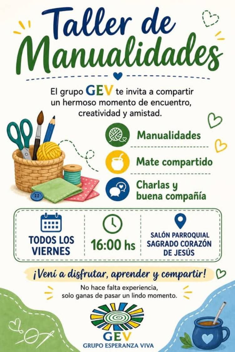TALLER DE MANUALIDADES: INVITA EL GEV