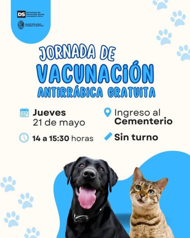 JORNADA DE VACUNACION ANTIRRABICA GRATUITA