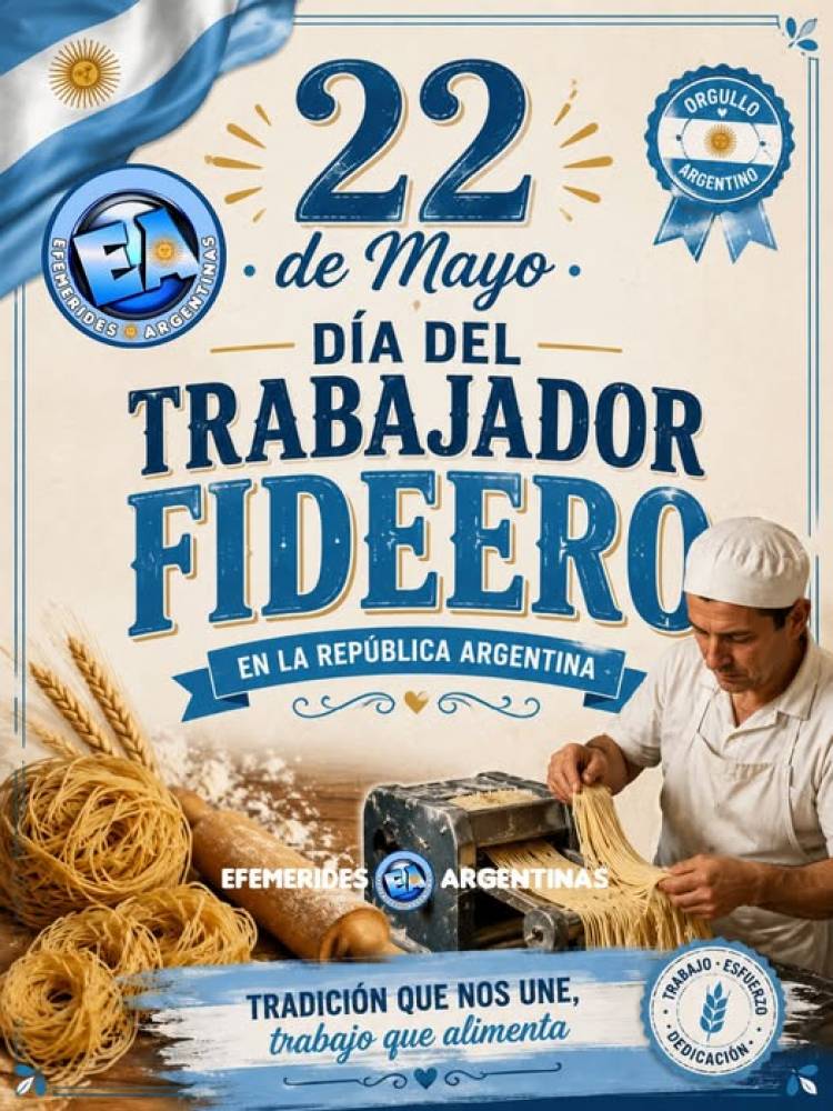 22 DE MAYO: DIA DEL TRABAJADOR FIDEERO
